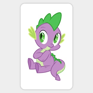 Spike sitting arms crossed Sticker